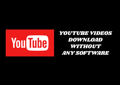 Youtube videos download without 3rd party software